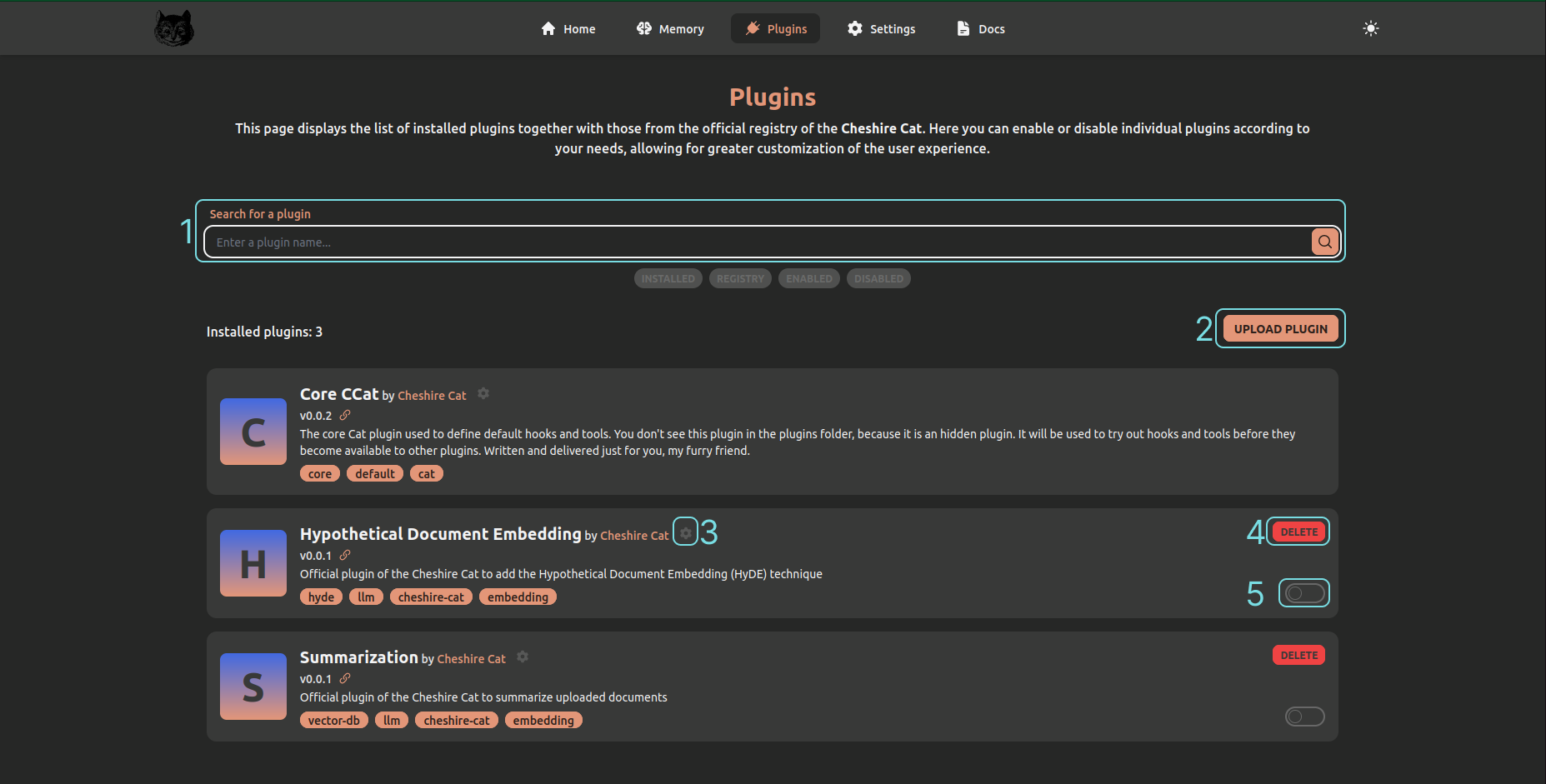 Plugins The Cheshire Cat